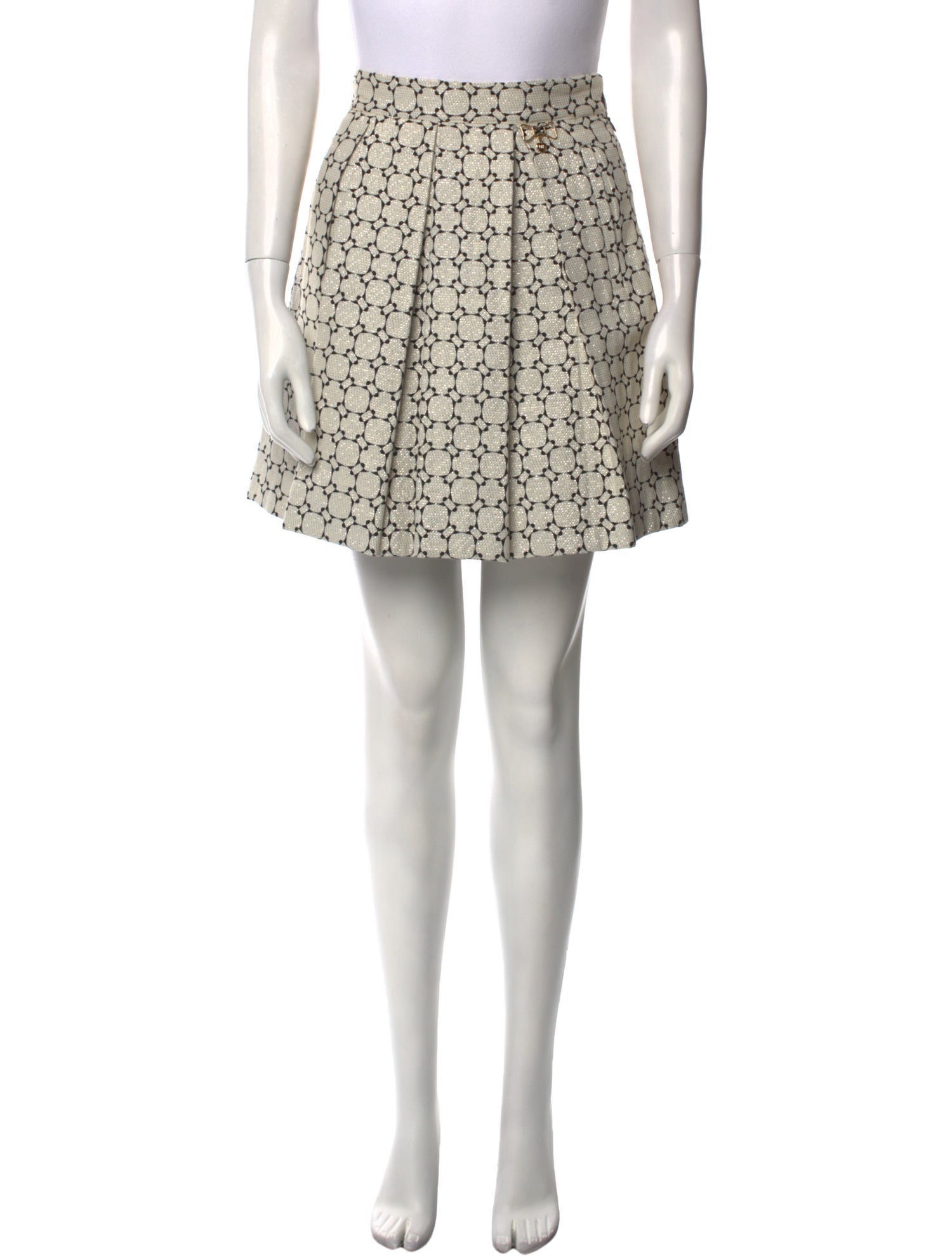 VDP Collection Printed Mini Skirt