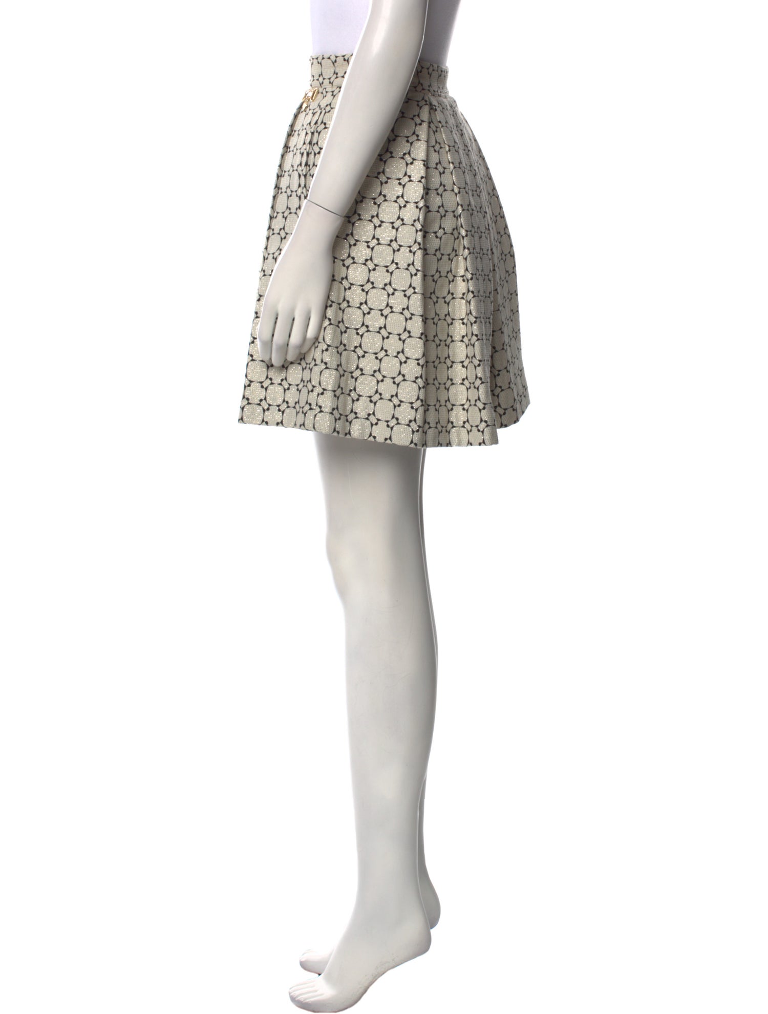 VDP Collection Printed Mini Skirt