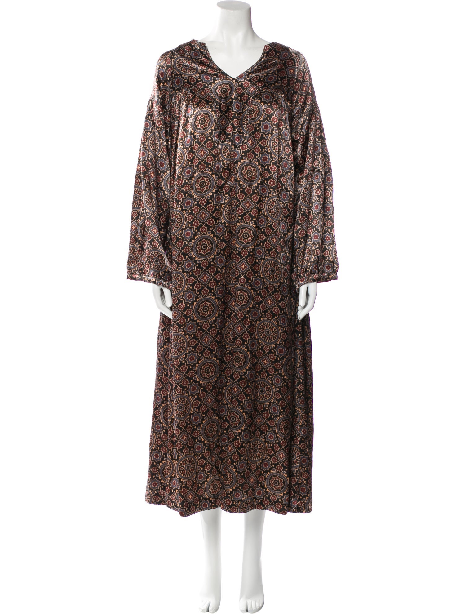 V de Vinster Silk Long Dress