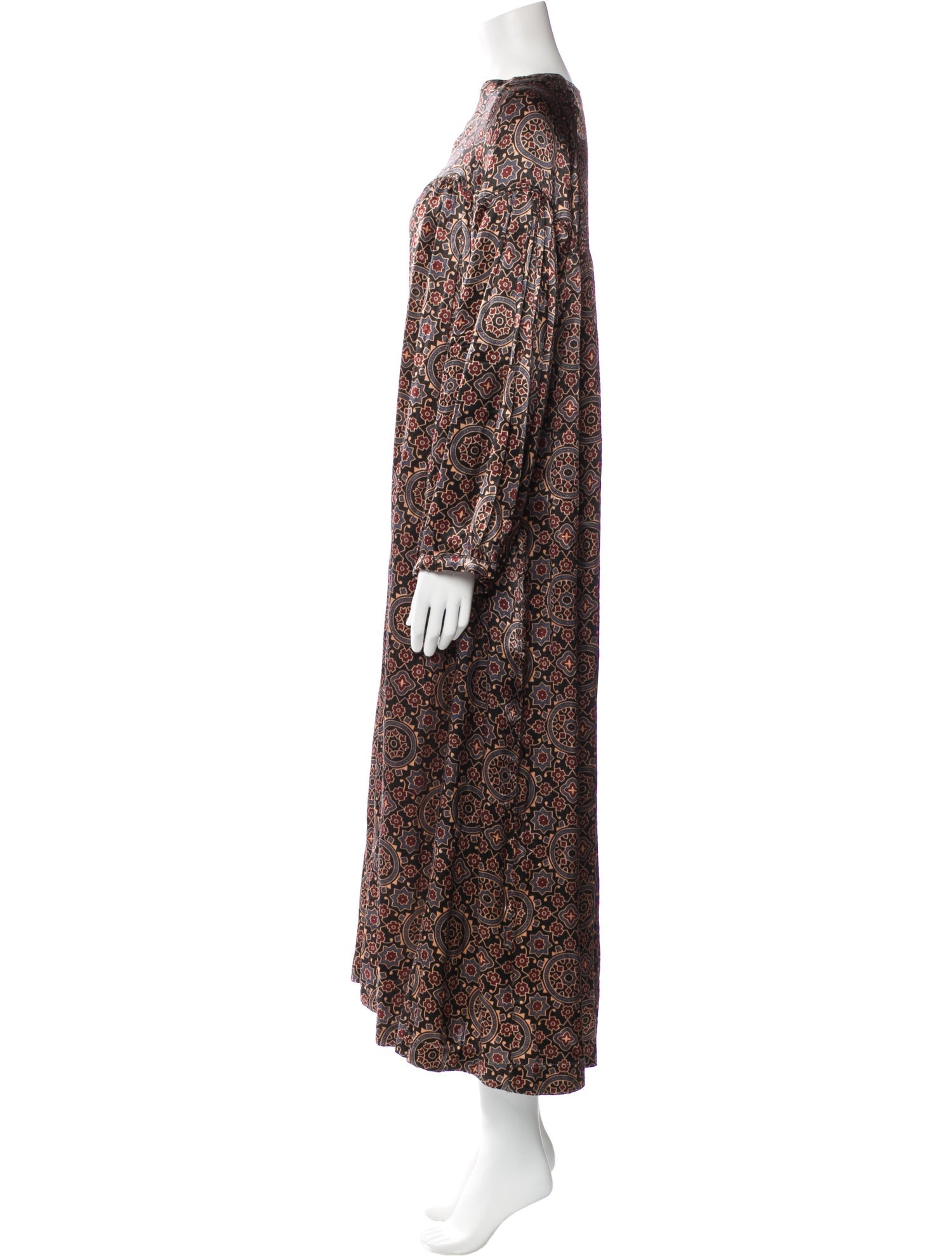 V de Vinster Silk Long Dress
