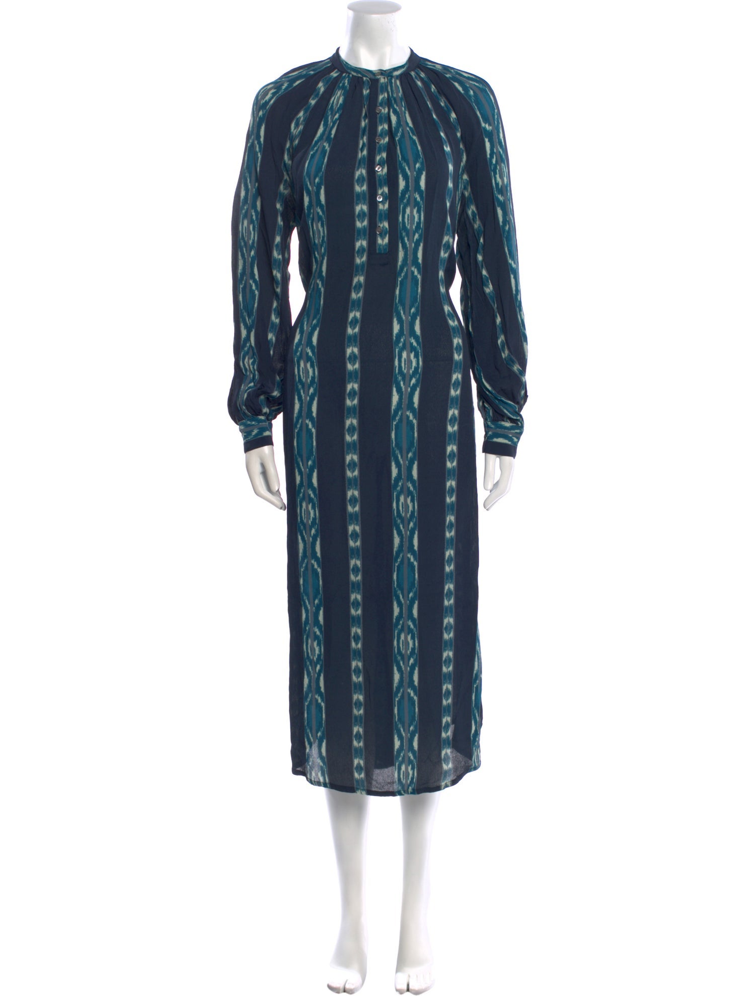 V de Vinster Printed Long Dress