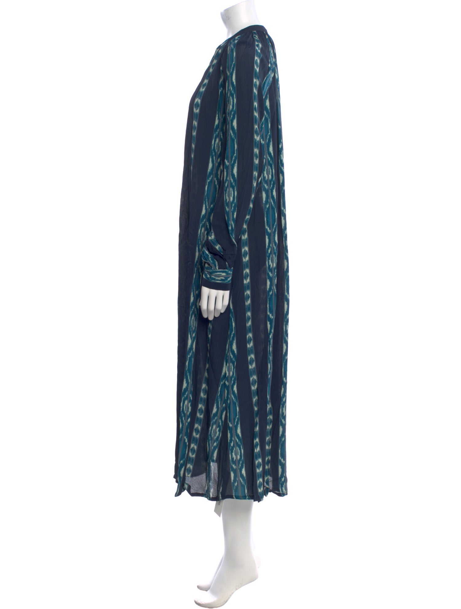 V de Vinster Printed Long Dress