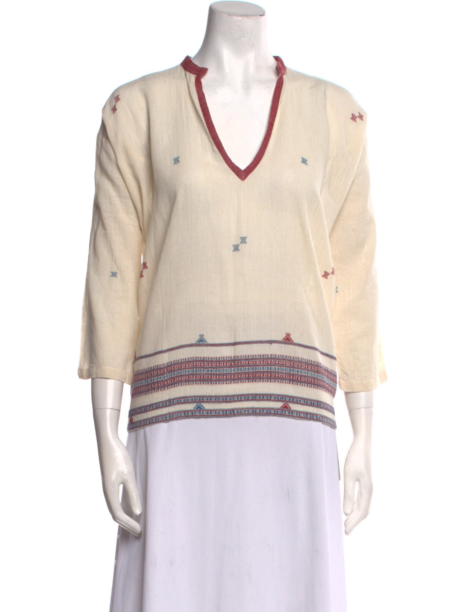 V de Vinster Printed V-Neck Tunic