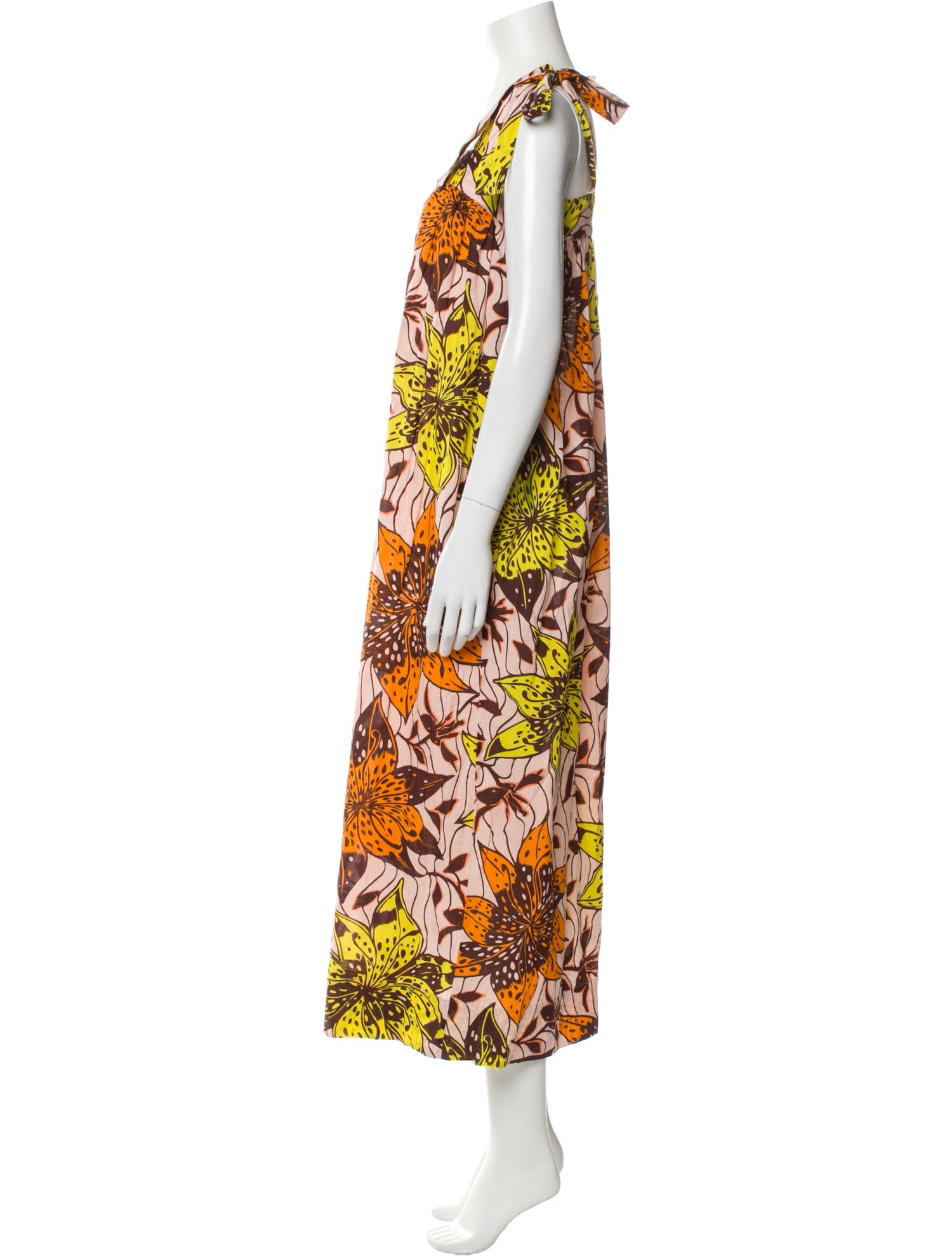 V de Vinster Floral Print Long Dress