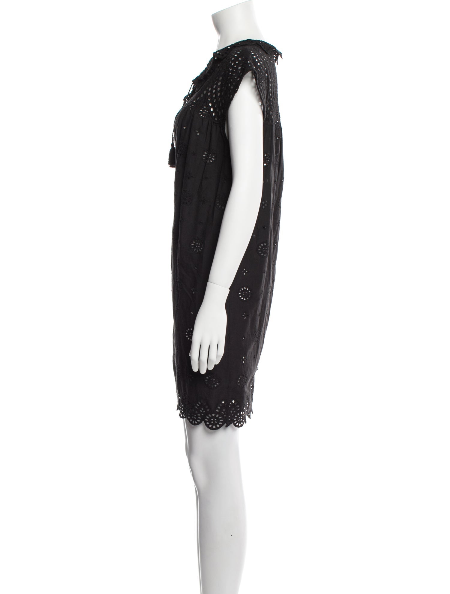 V de Vinster Lace Pattern Mini Dress