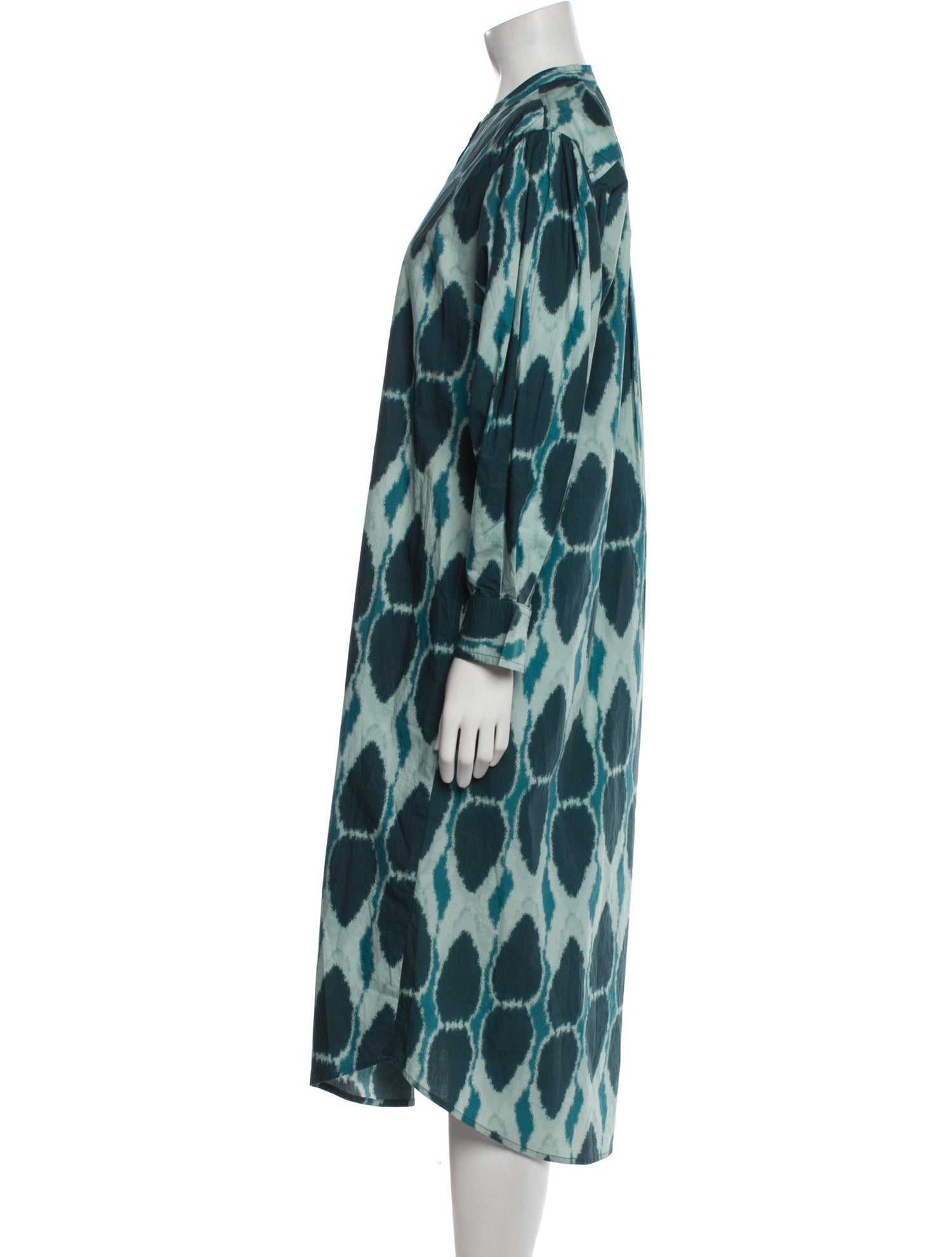 V de Vinster Printed Midi Length Dress w/ Tags