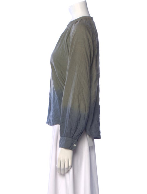 V de Vinster Crew Neck Long Sleeve Blouse