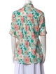 V de Vinster Printed Short Sleeve Button-Up Top
