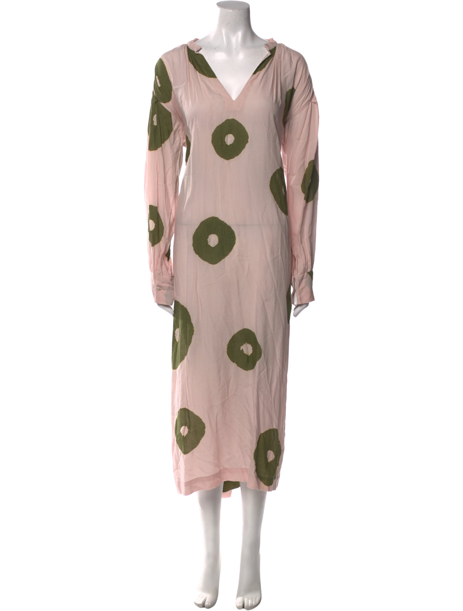 V de Vinster Printed Long Dress w/ Tags