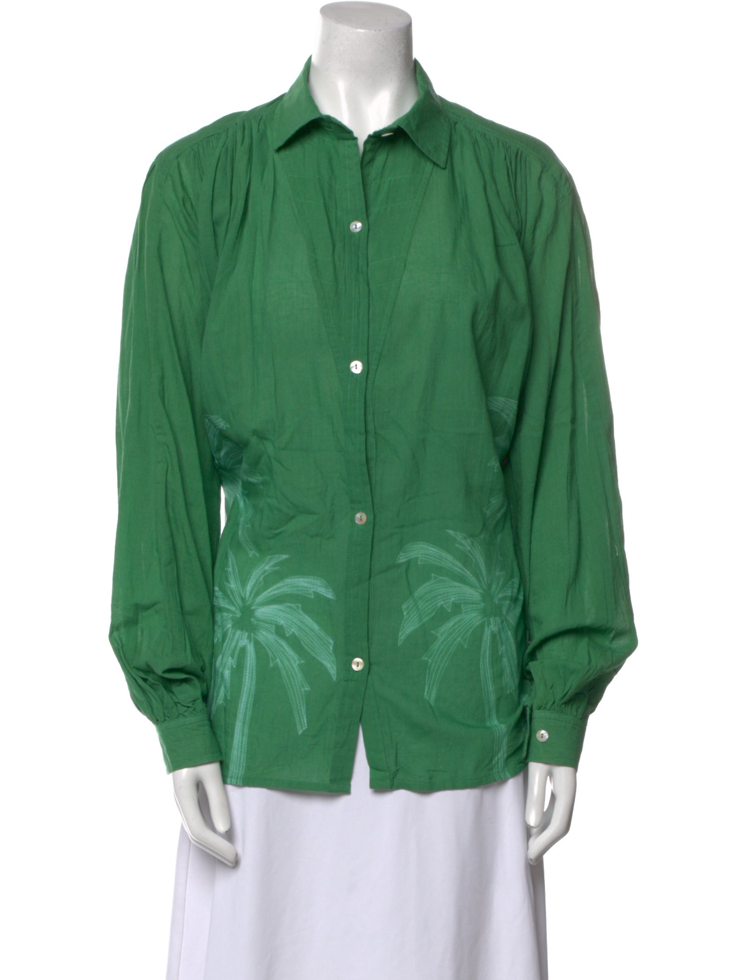 V de Vinster Long Sleeve Button-Up Top