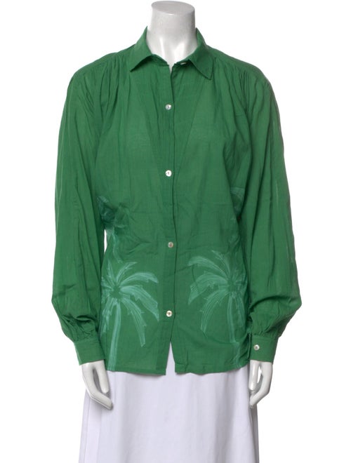 V de Vinster Long Sleeve Button-Up Top