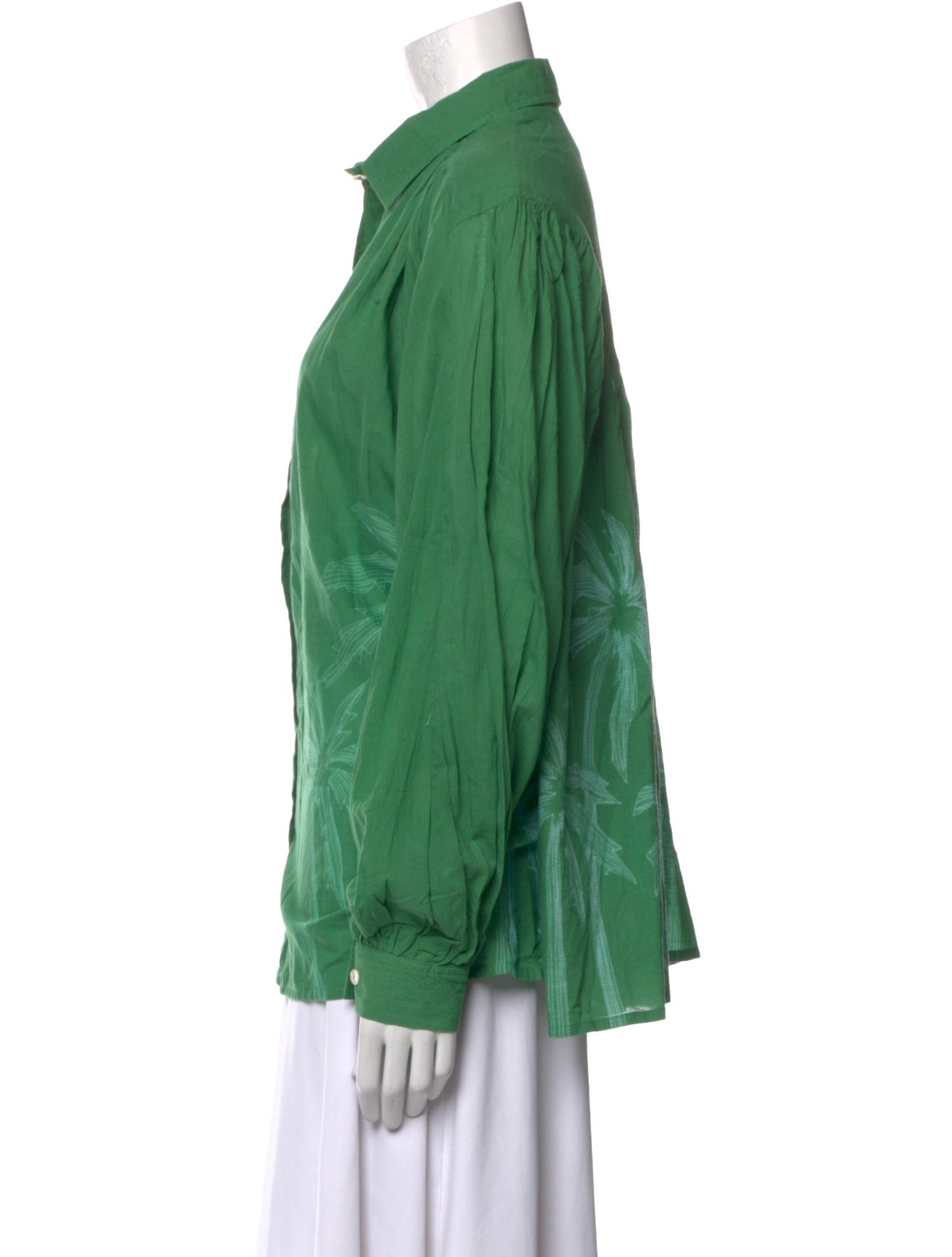 V de Vinster Long Sleeve Button-Up Top