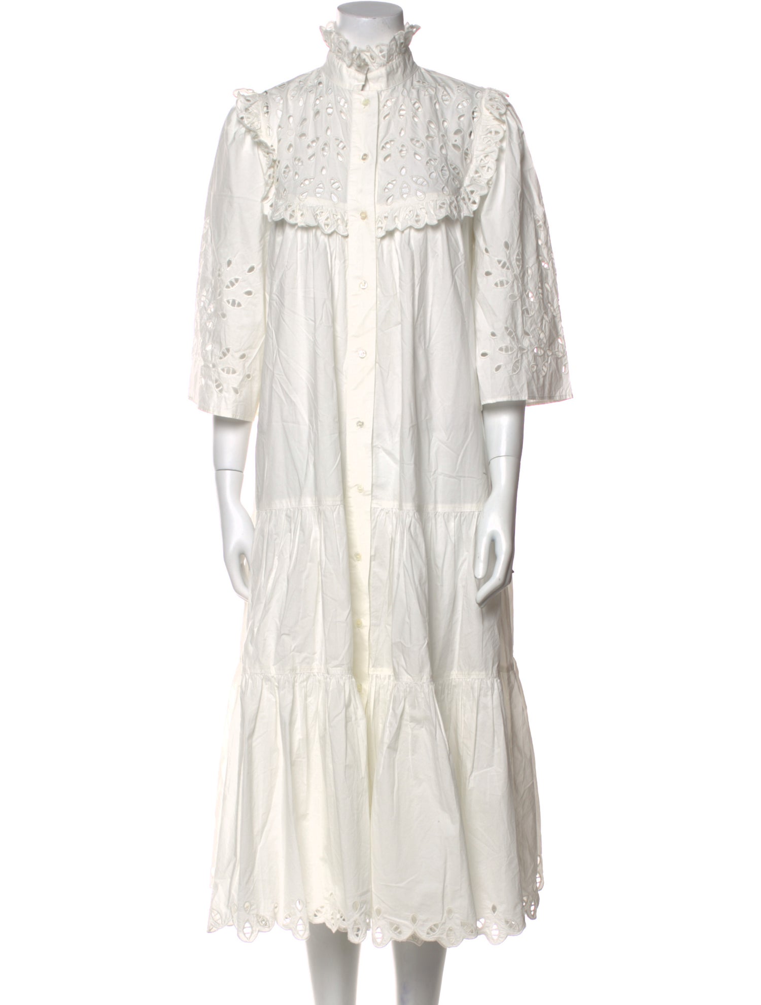 V de Vinster Mock Neck Long Dress