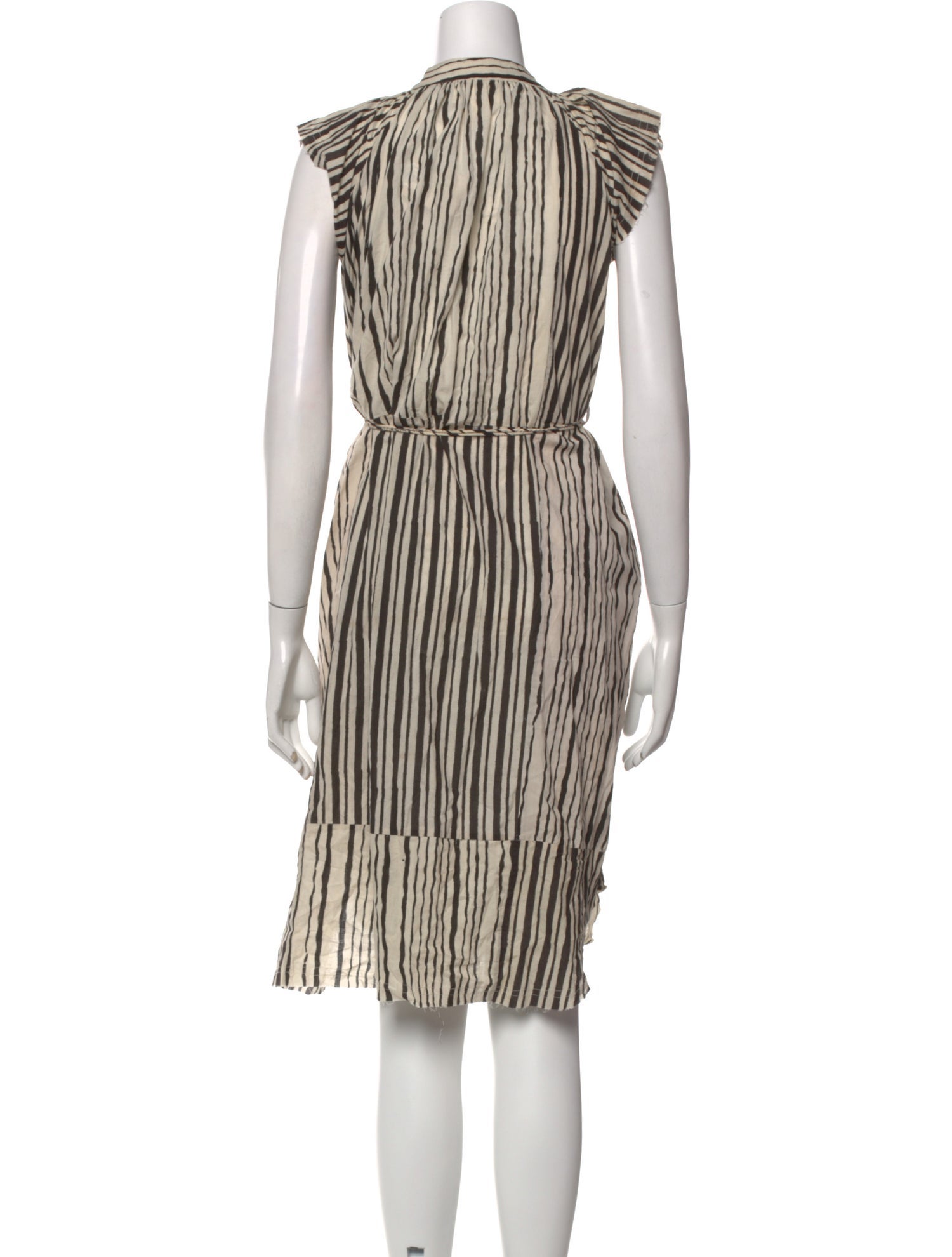 V de Vinster Striped Knee-Length Dress w/ Tags