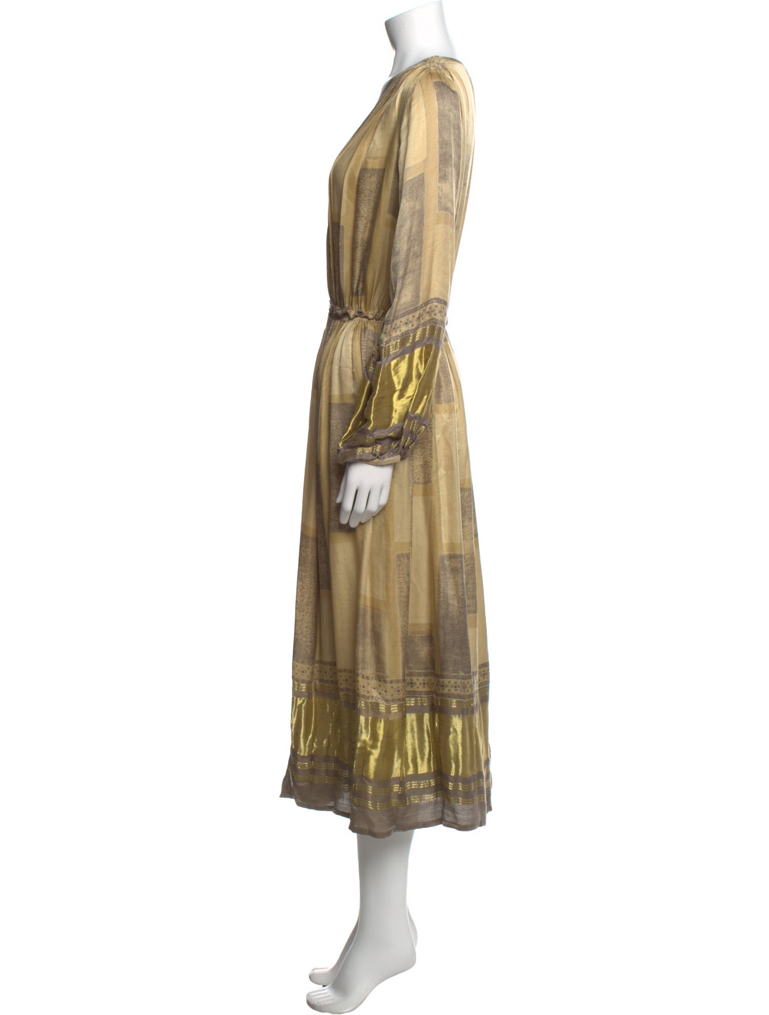 V de Vinster Silk Midi Length Dress