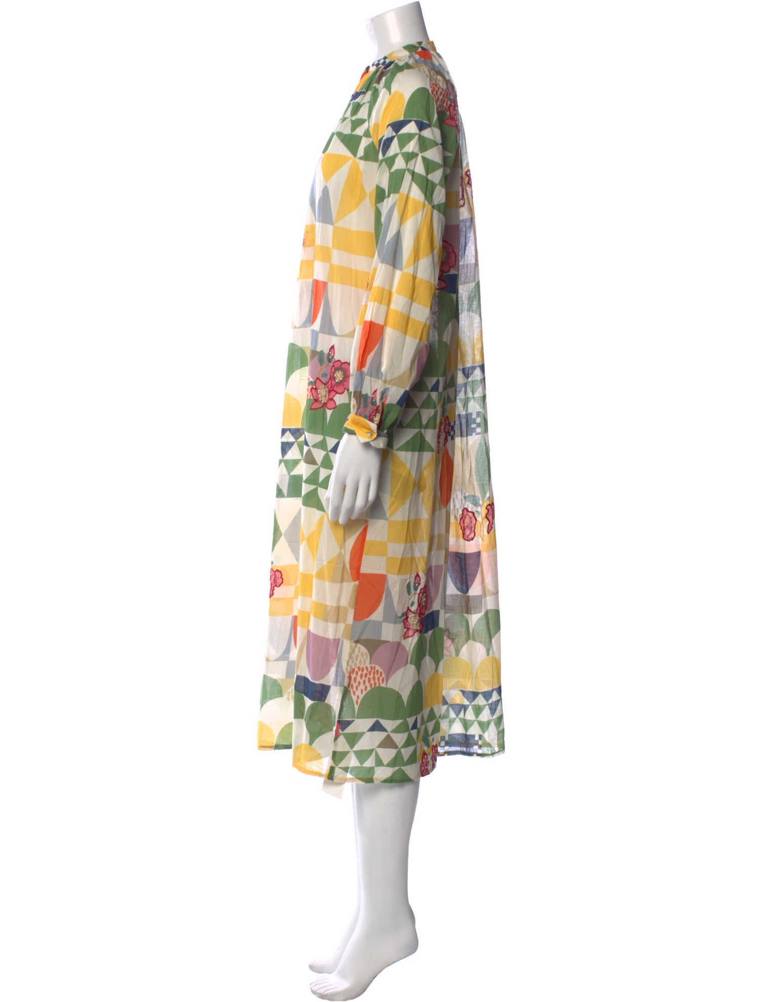 V de Vinster Printed Long Dress
