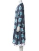 V de Vinster Silk Printed Robe