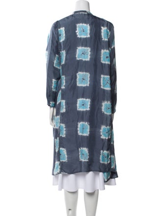 V de Vinster Silk Printed Robe