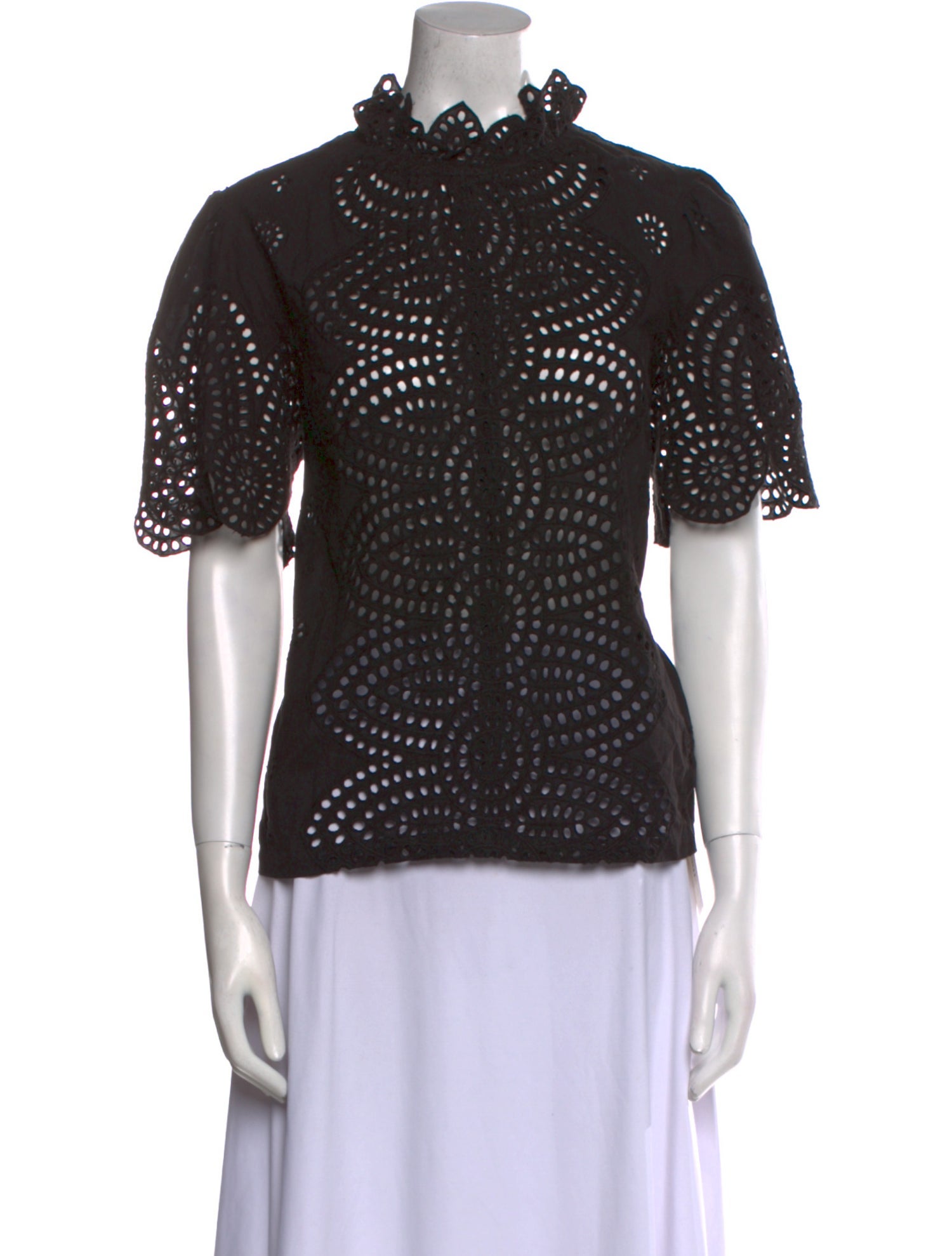 V de Vinster Mock Neck Short Sleeve Polo