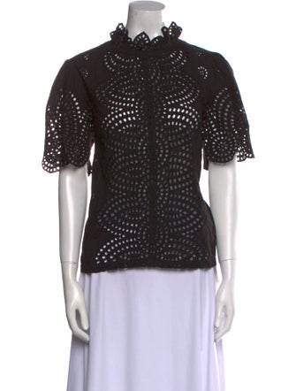 V de Vinster Mock Neck Short Sleeve Polo