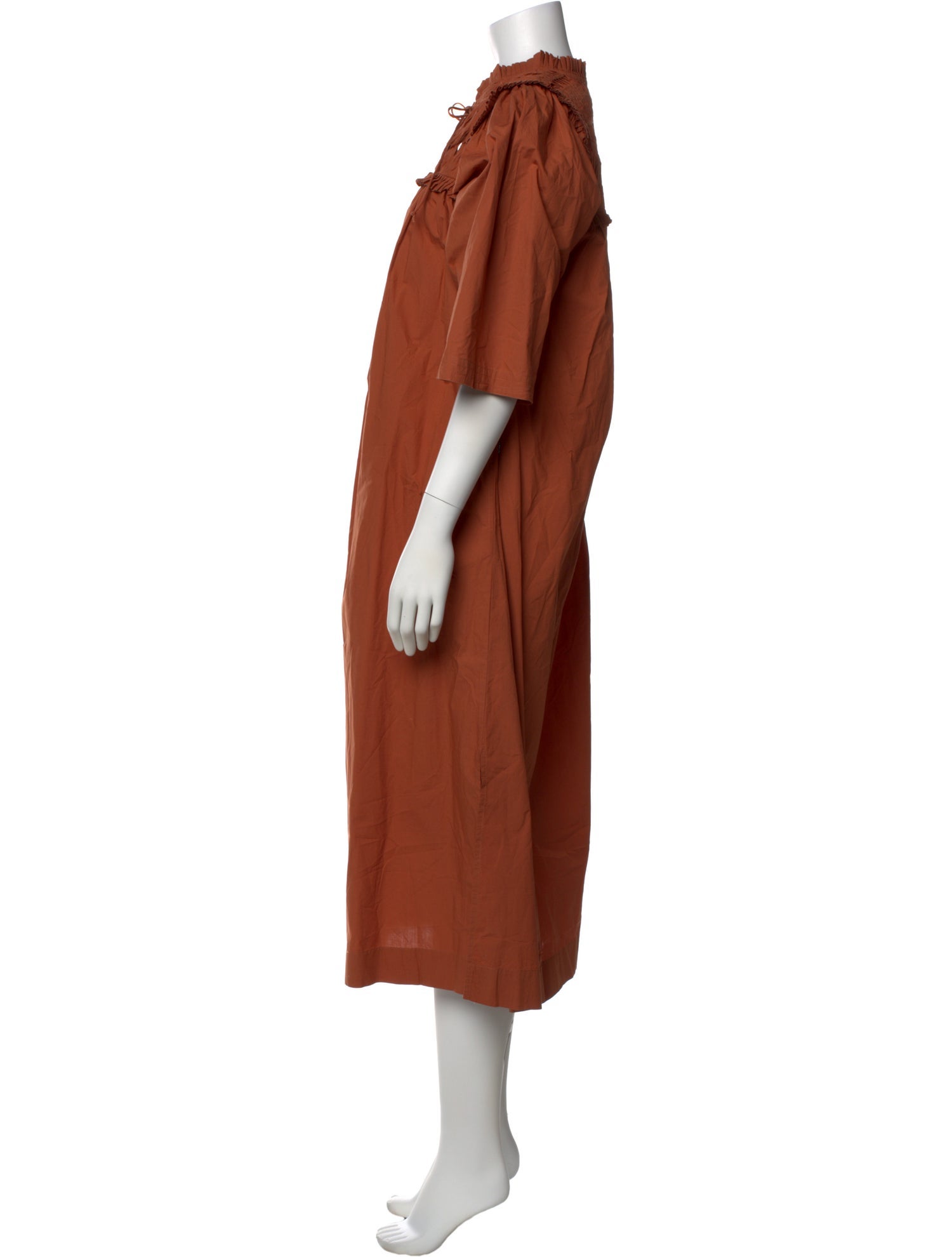 V de Vinster Mock Neck Long Dress