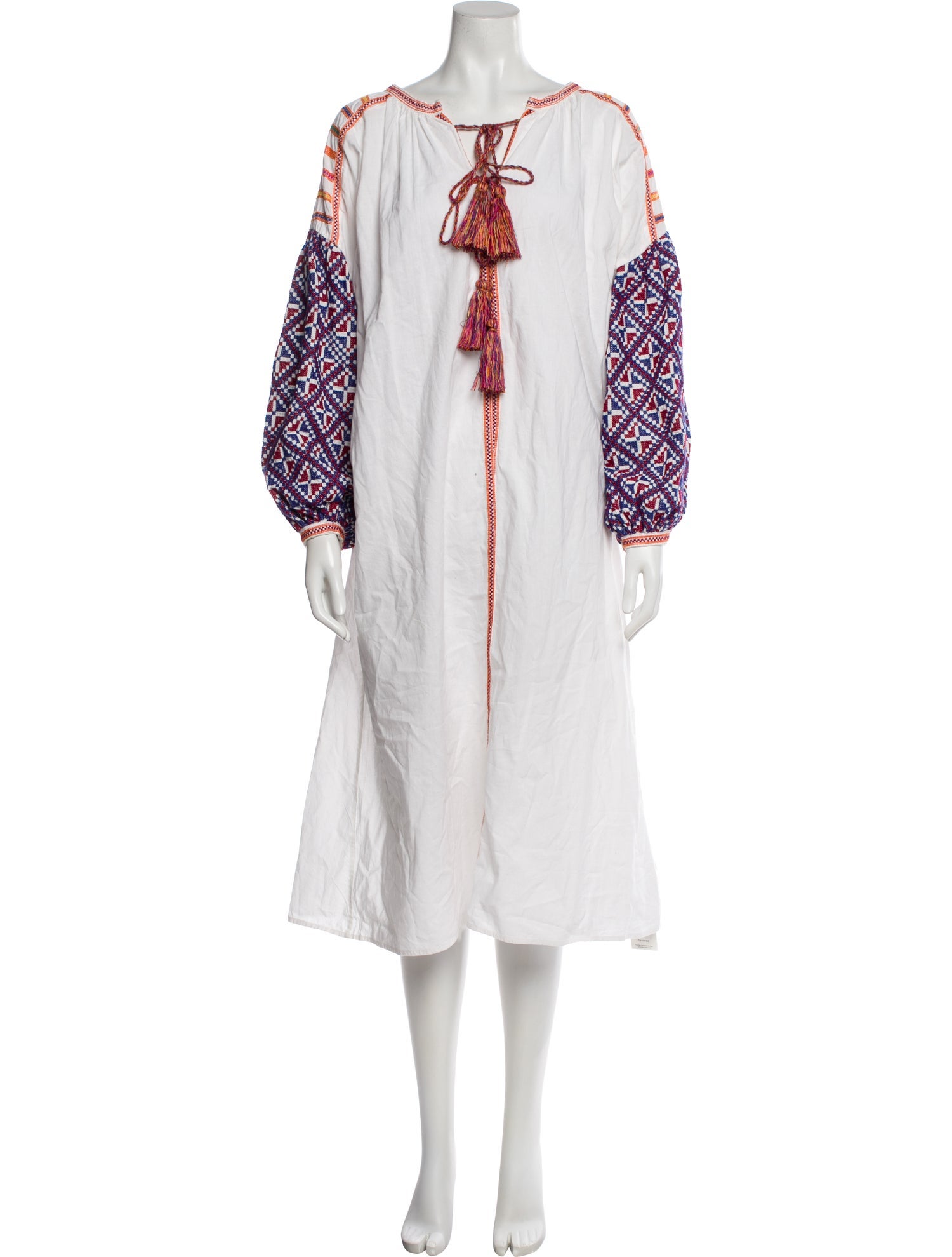 V de Vinster Printed Midi Length Dress