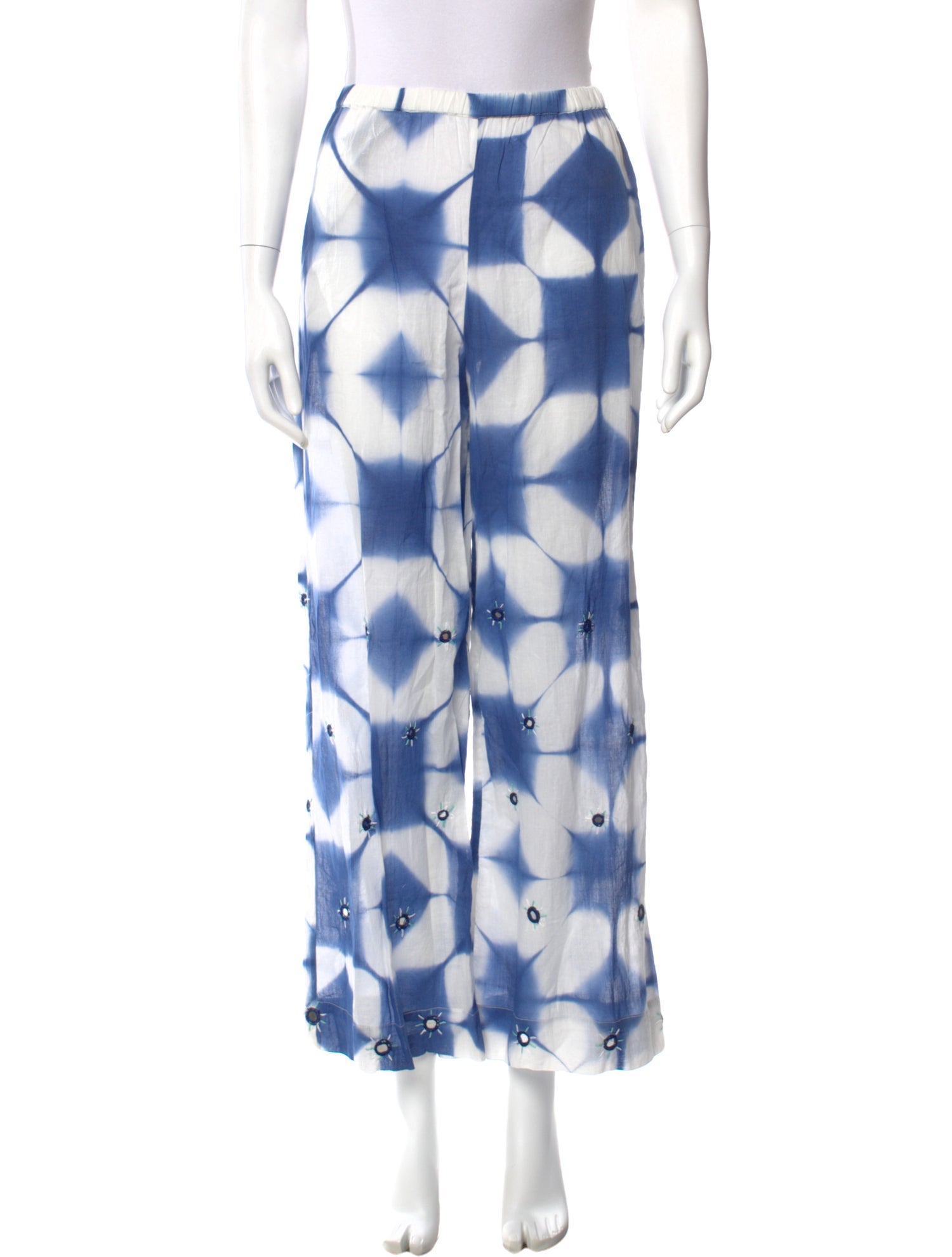 V de Vinster Tie-Dye Print Wide Leg Pants