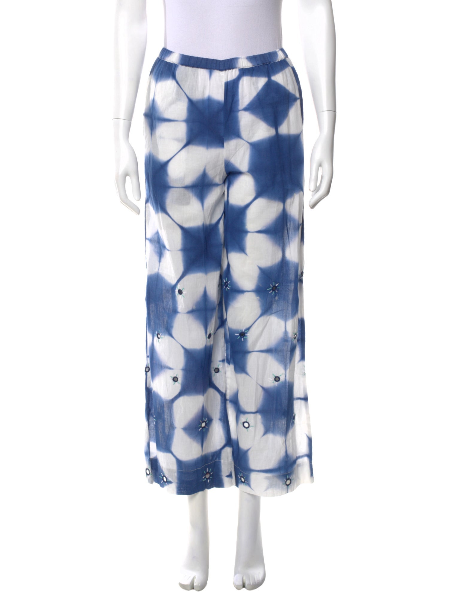 V de Vinster Tie-Dye Print Wide Leg Pants