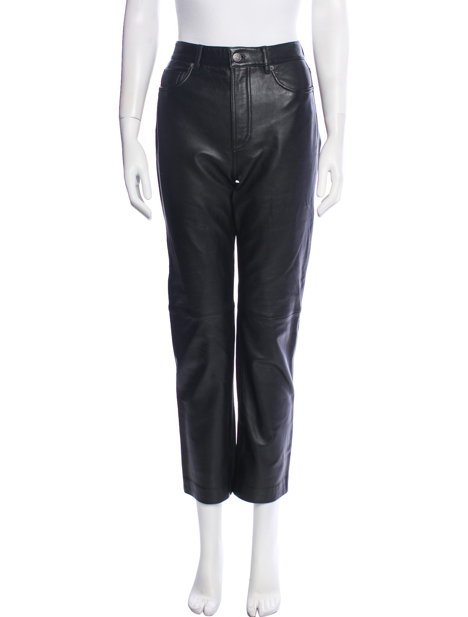 Veda x Reformation Lamb Leather Straight Leg Pants