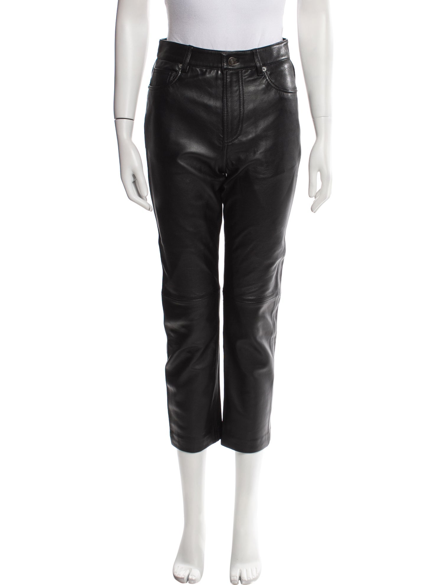 Veda x Reformation Lamb Leather Straight Leg Pants