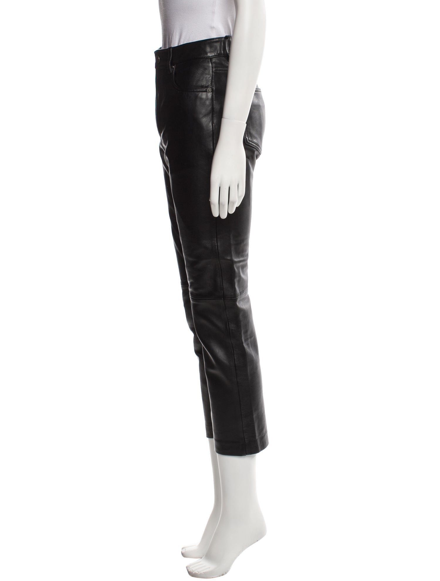 Veda x Reformation Lamb Leather Straight Leg Pants