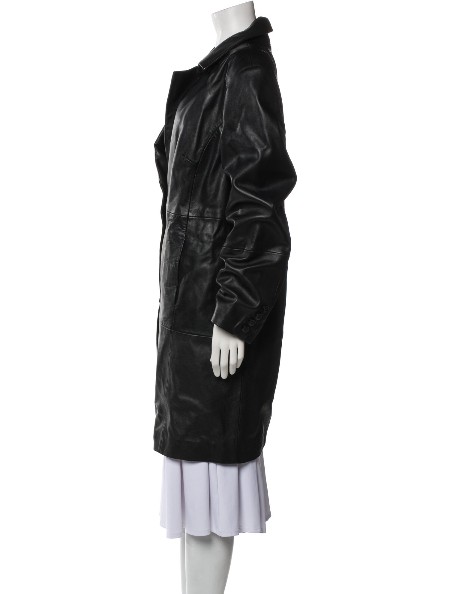 Veda x Reformation Leather Coat