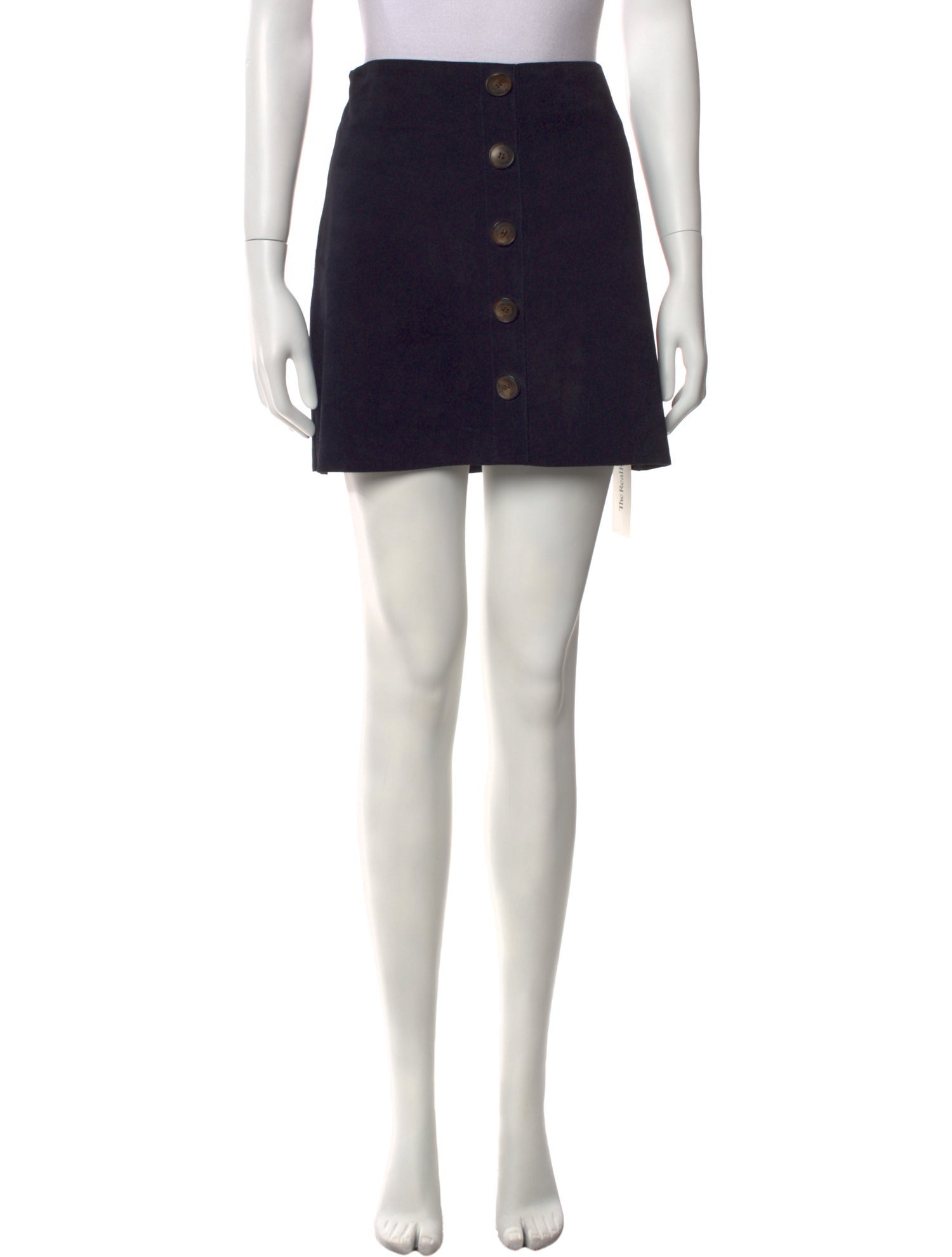 Veda x Reformation Leather Mini Skirt