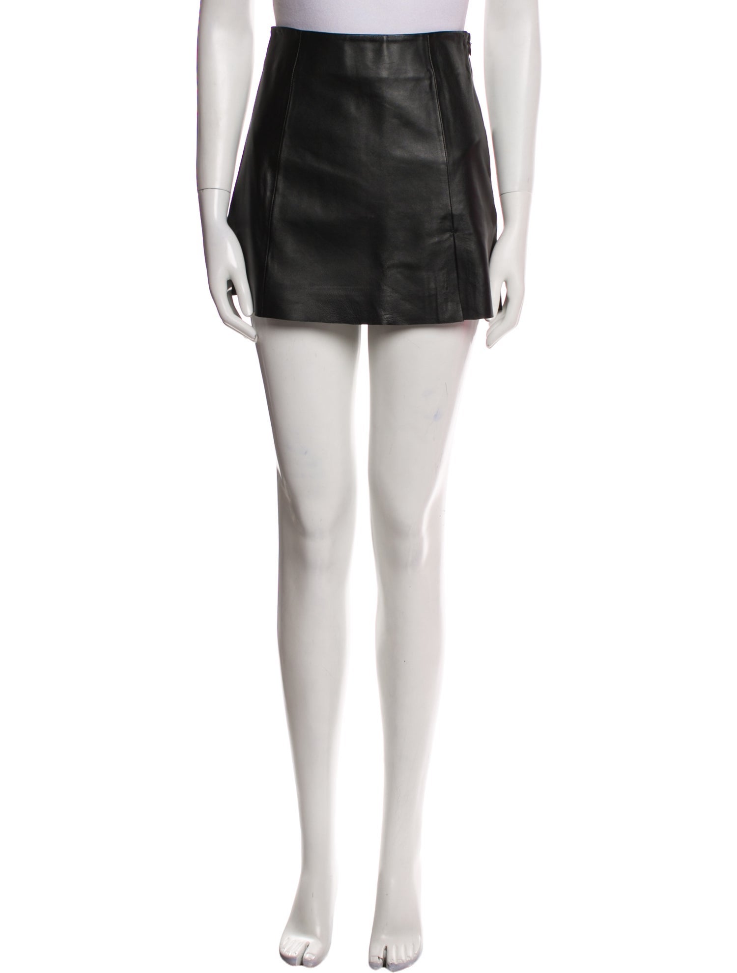 Veda x Reformation Leather Mini Skirt