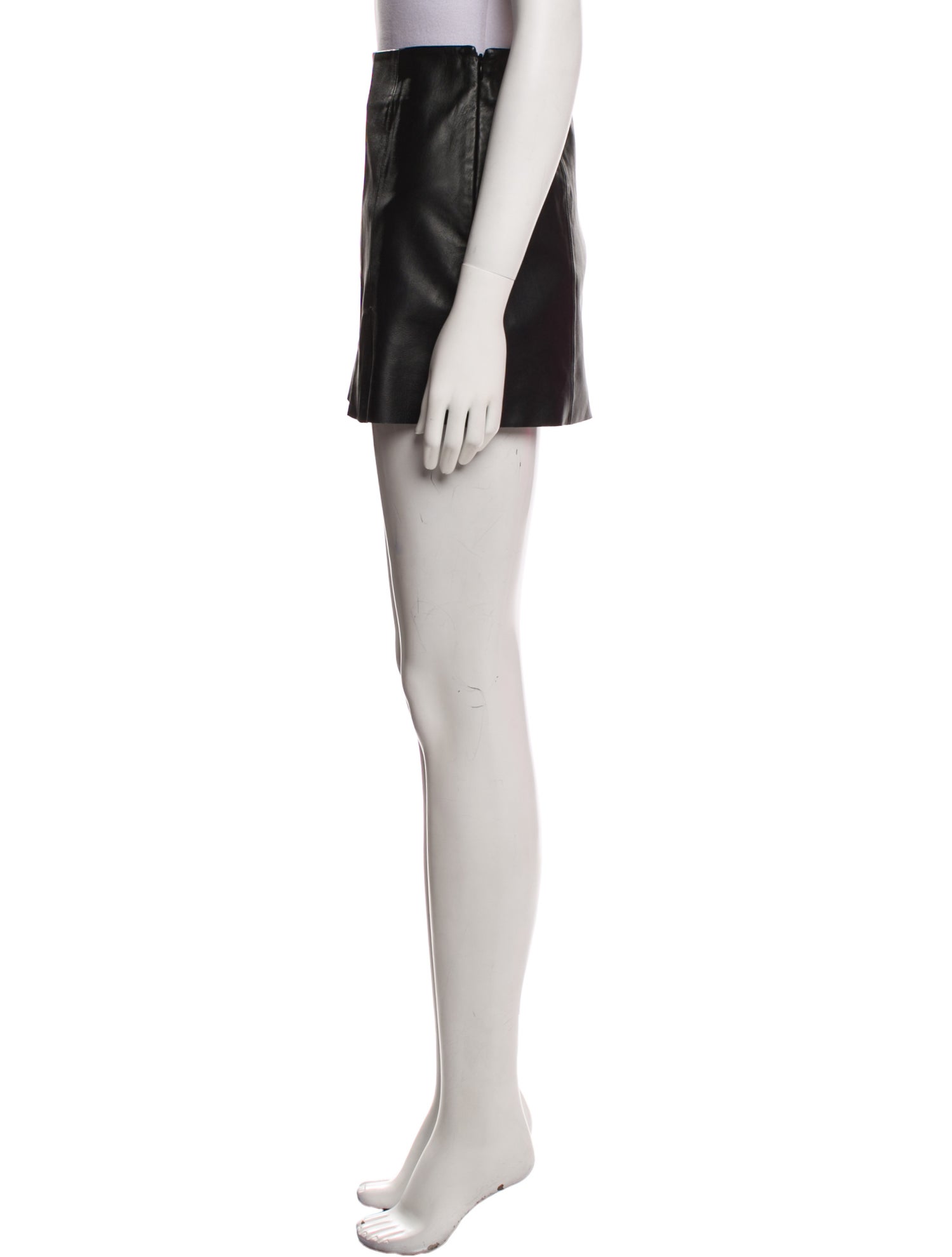 Veda x Reformation Leather Mini Skirt