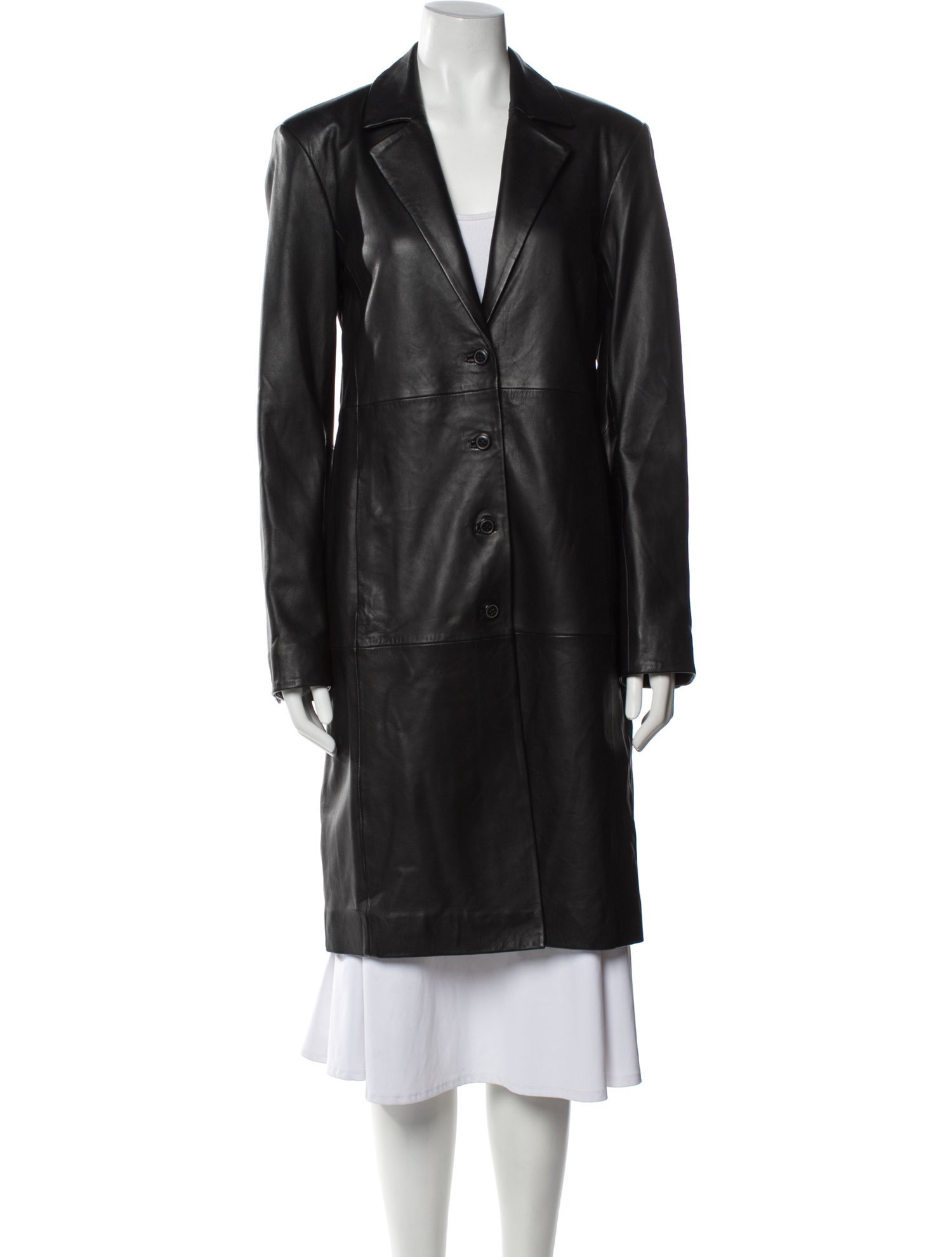 Veda x Reformation Leather Trench Coat