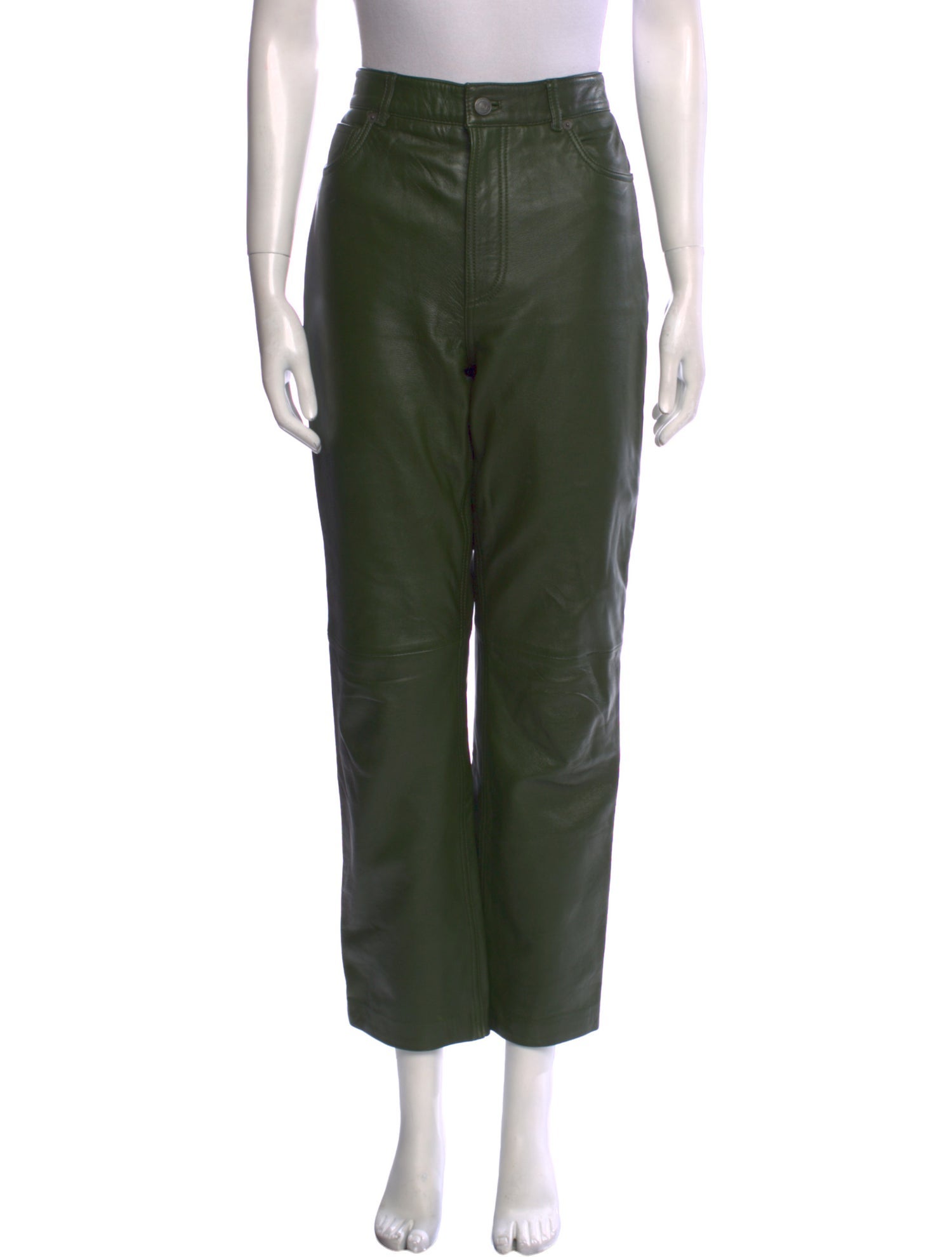 Veda x Reformation Lamb Leather Straight Leg Pants