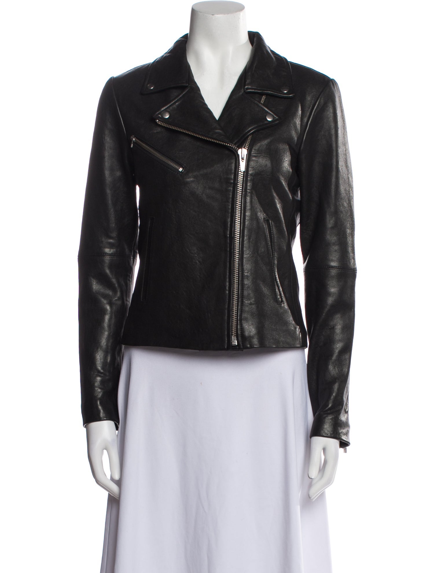 Veda x Reformation Lamb Leather Biker Jacket