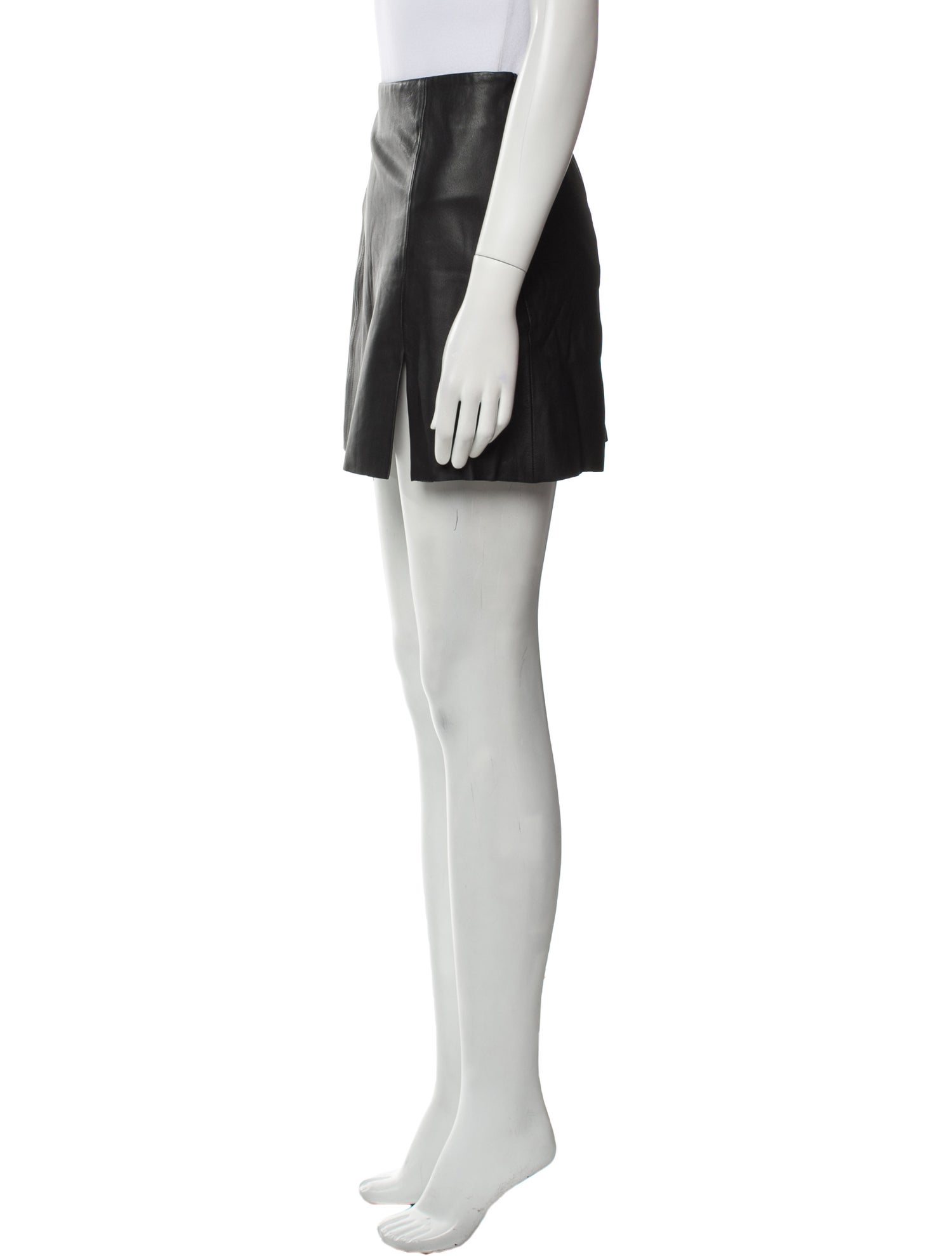 Veda x Reformation Leather Mini Skirt