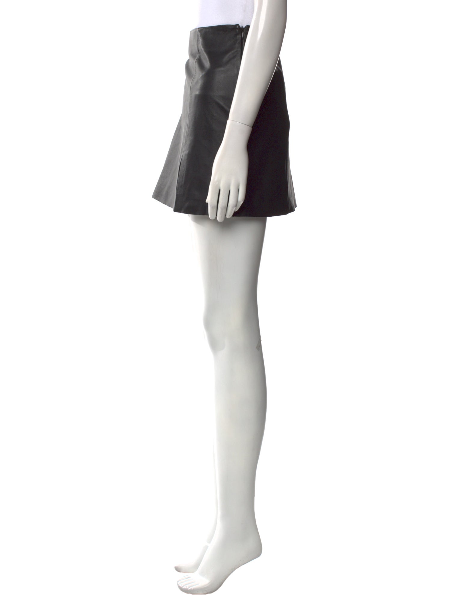 Veda x Reformation Lamb Leather Mini Skirt