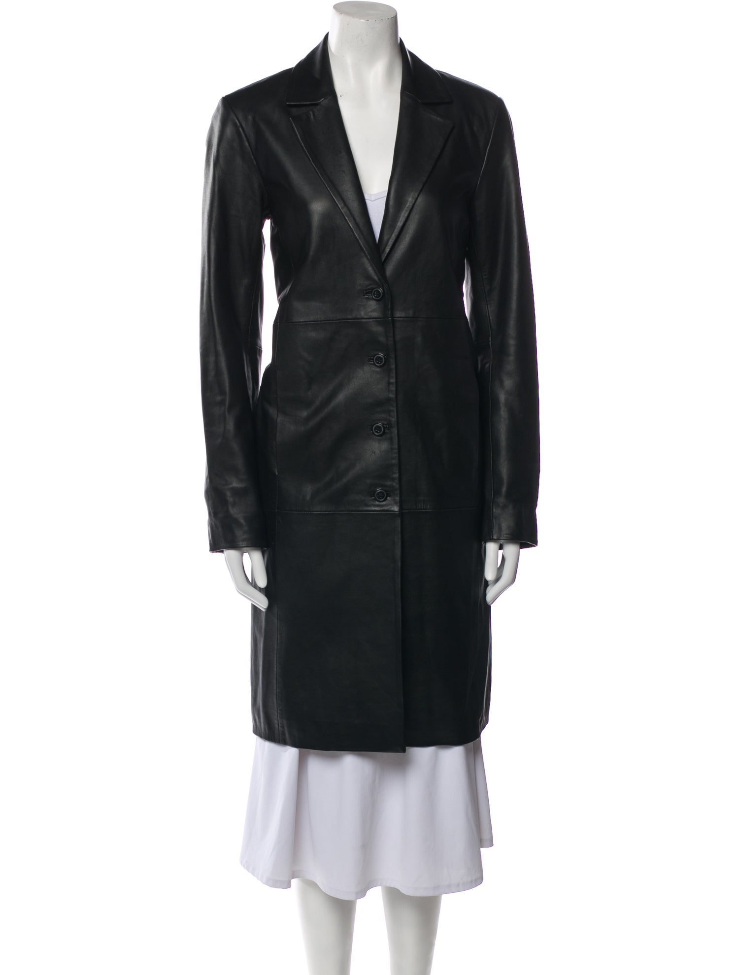 Veda x Reformation Leather Coat