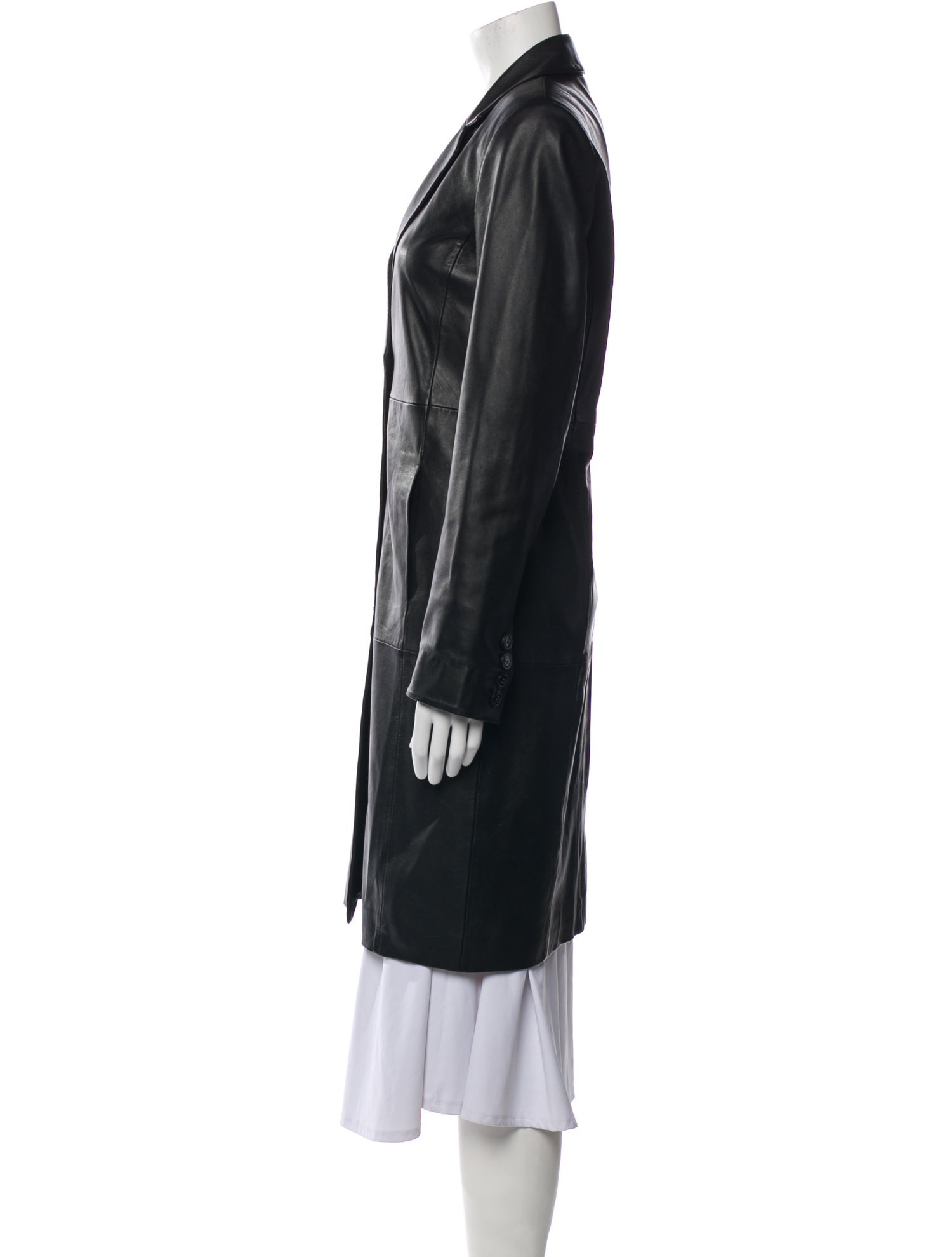 Veda x Reformation Leather Coat