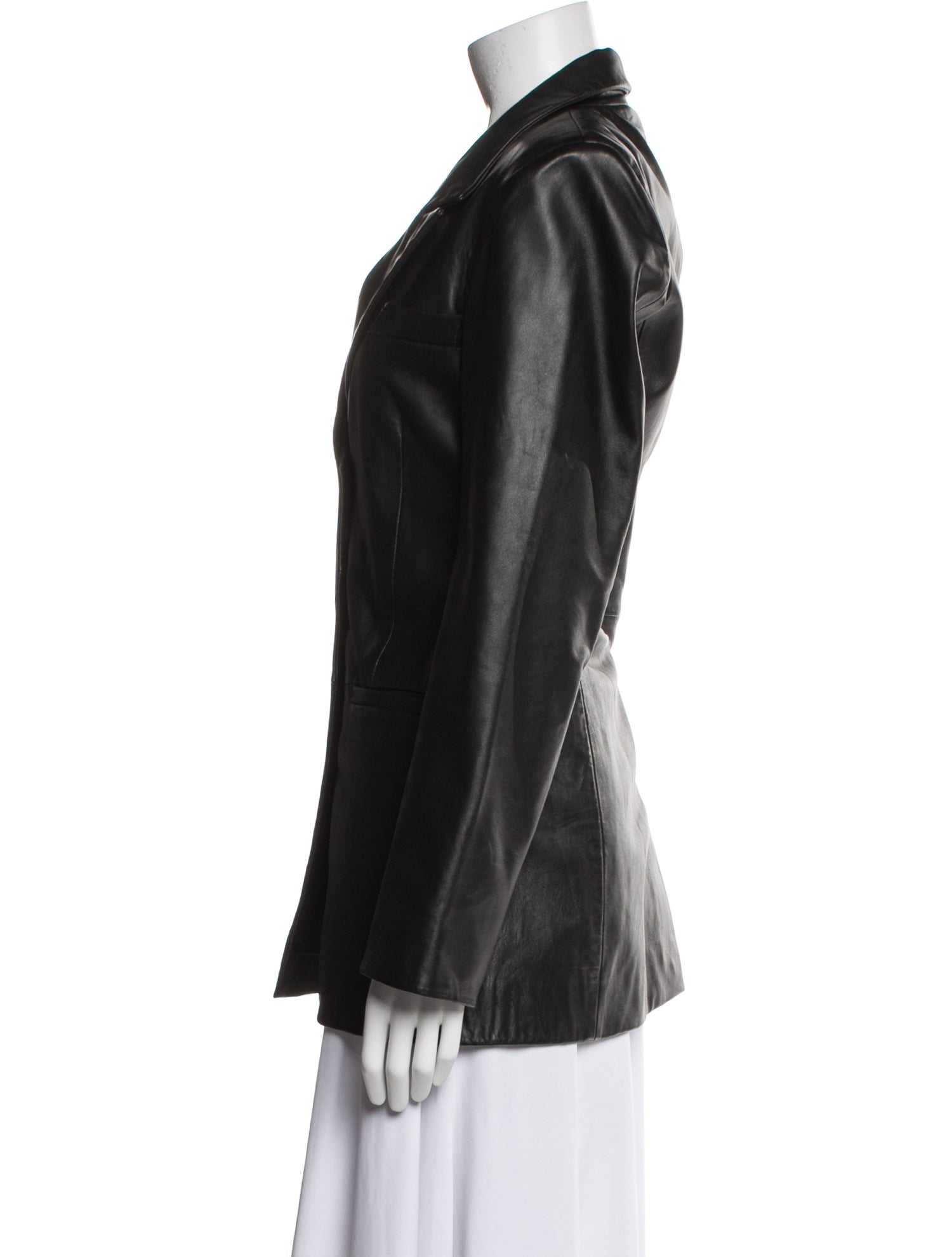 Veda x Reformation Faux Leather Blazer