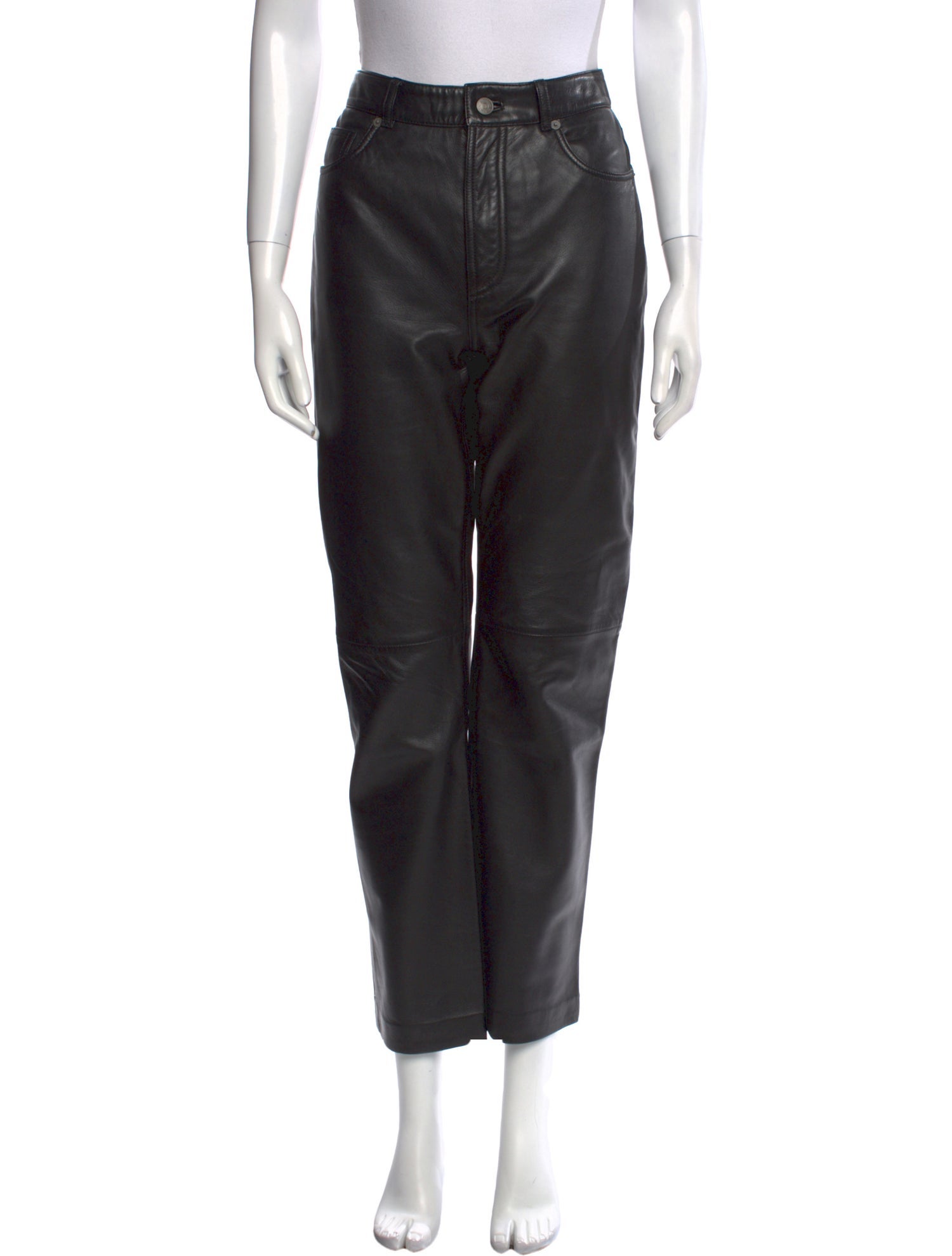 Veda x Reformation Lamb Leather Straight Leg Pants