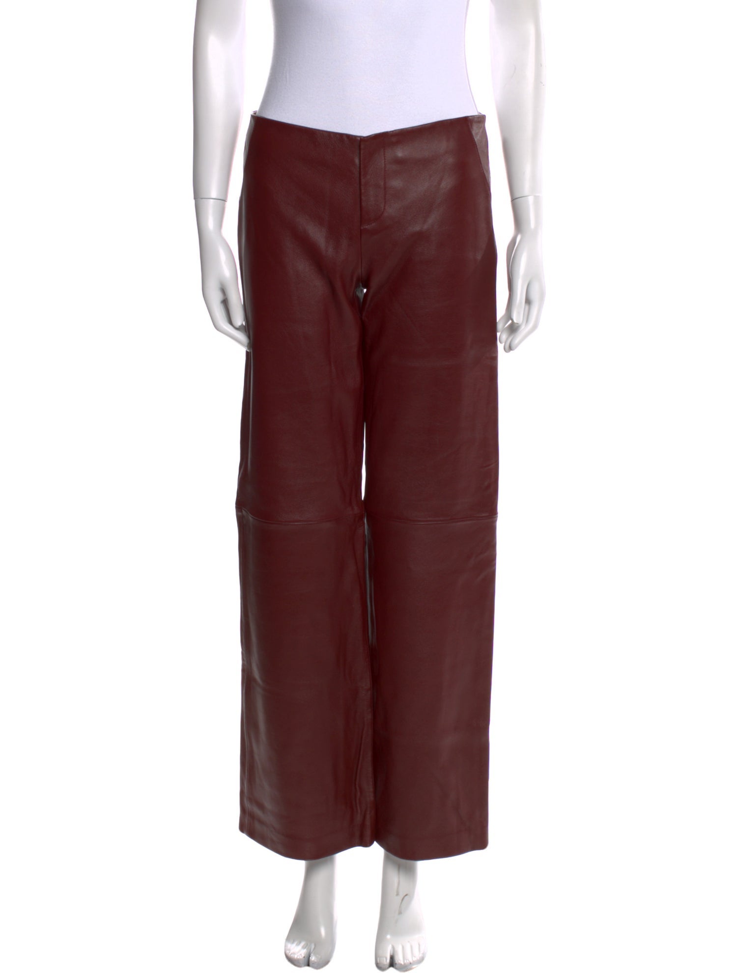 Veda x Reformation Leather Wide Leg Pants