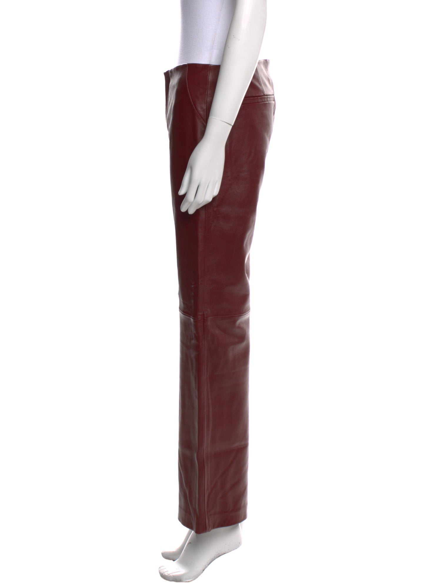 Veda x Reformation Leather Wide Leg Pants
