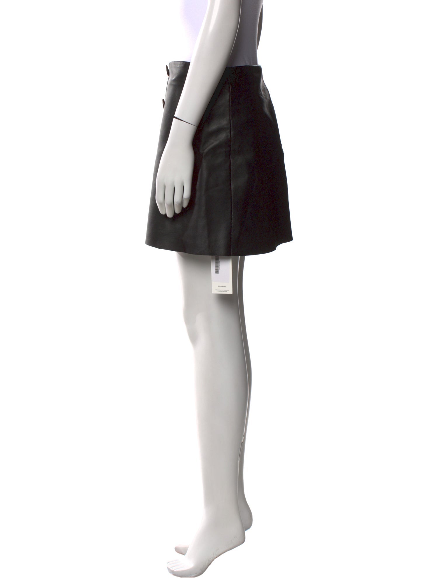 Veda x Reformation Leather Mini Skirt