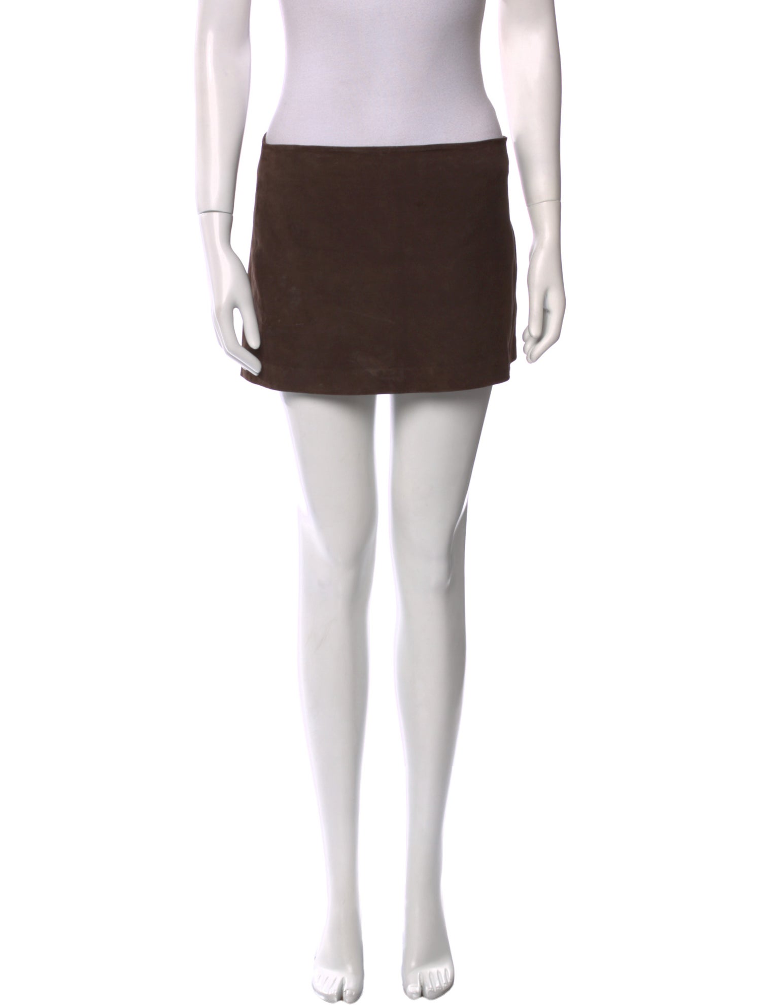 Veda x Reformation Leather Mini Skirt