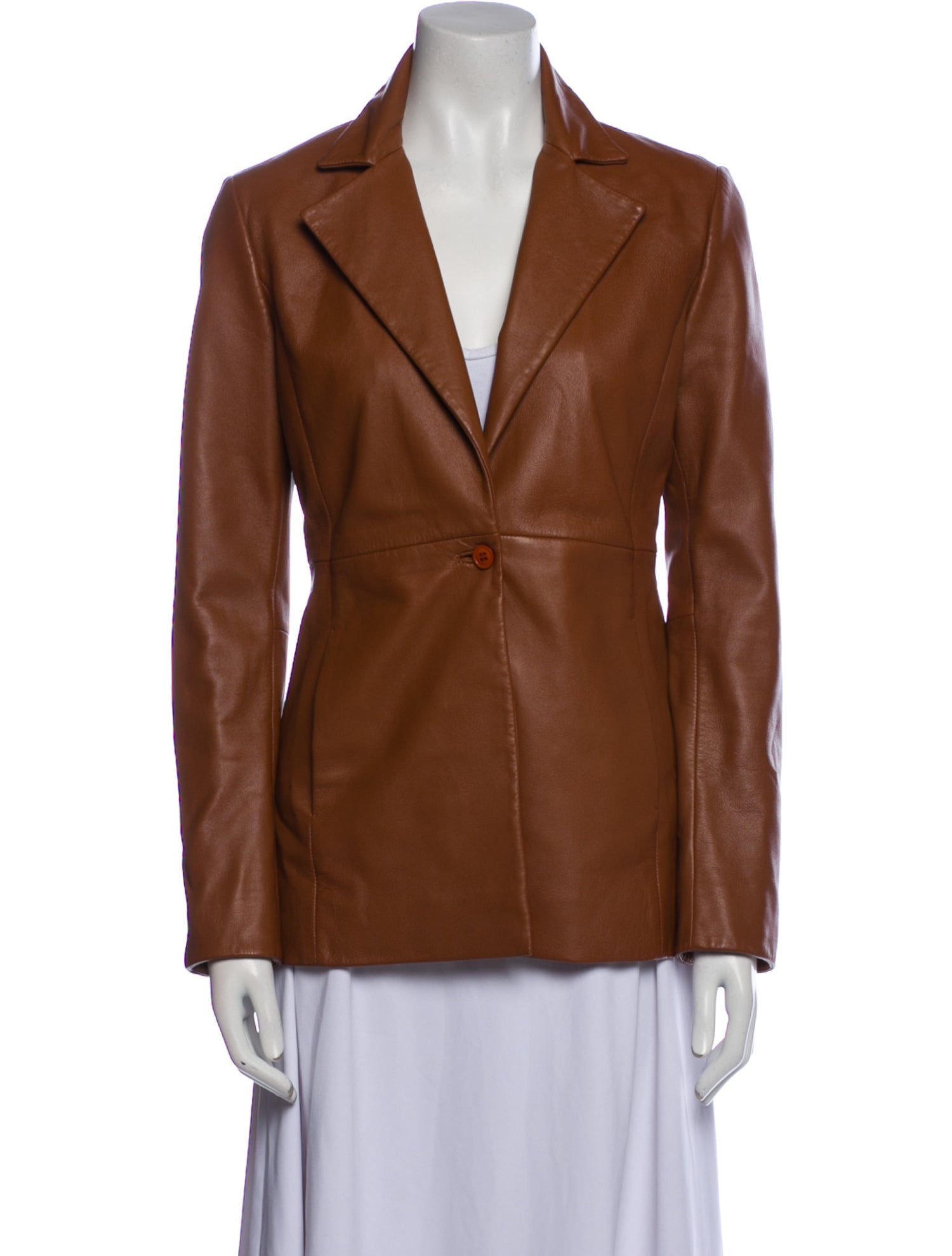 Veda x Reformation Leather Blazer