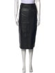 Veda x Reformation Lamb Leather Midi Length Skirt